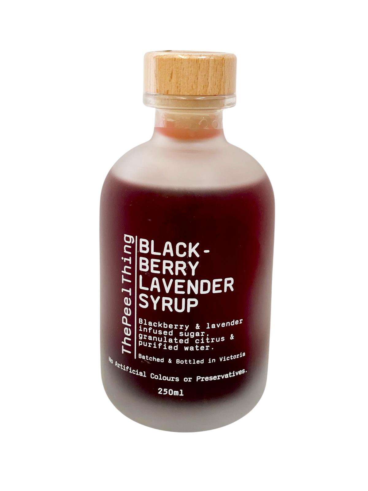 The Peel Thing - Blackberry + Lavender Syrup 250ml